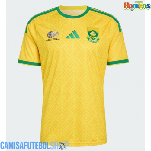 Camisa de time de futebol África do Sul Replicas 1º Equipamento Mundo 2026 Manga Curta